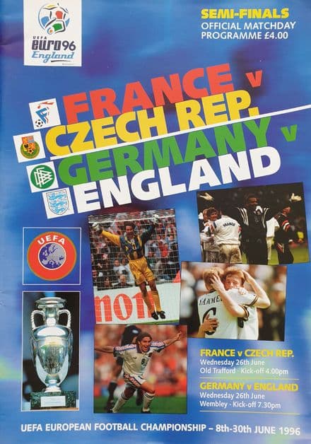 UEFA Euro 96 Official Semi-Finals Programme