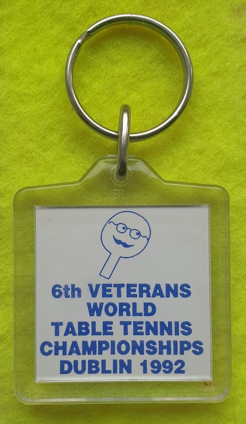 Vets World Table Tennis Championships 1992 Key Ring