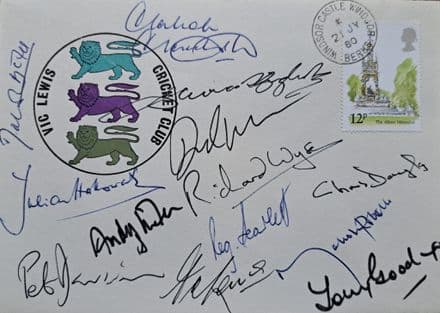 Vic Lewis Cricket Club FDC (1980, Jul 21st) SIGNED
