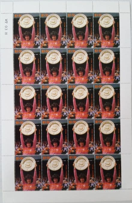 Virginia Wade stamp sheet