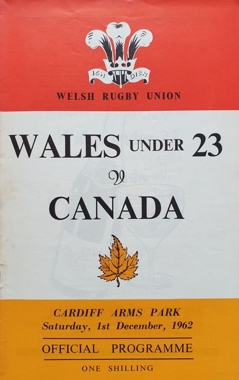 Wales U.23 v Canada (1962, Dec 1st)