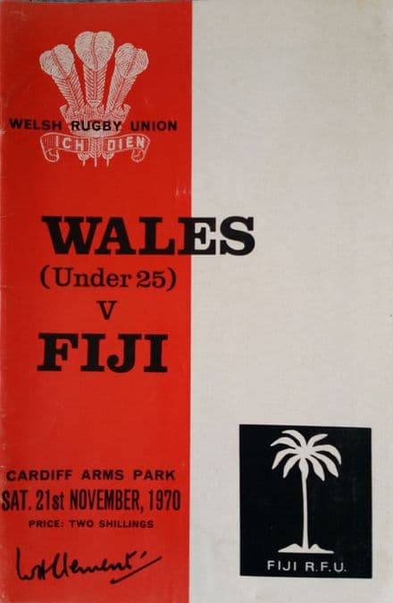 Wales U.25 v Fiji (1970, Nov 21st)