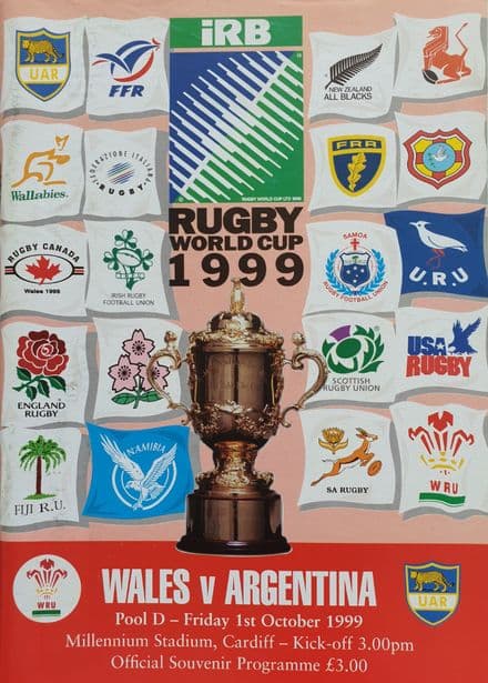 Wales v Argentina (1999, Oct 1st) RWC Pool D