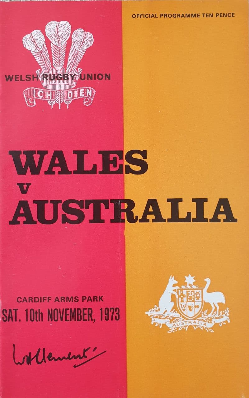 Wales v Australia (1973, 10th Nov)