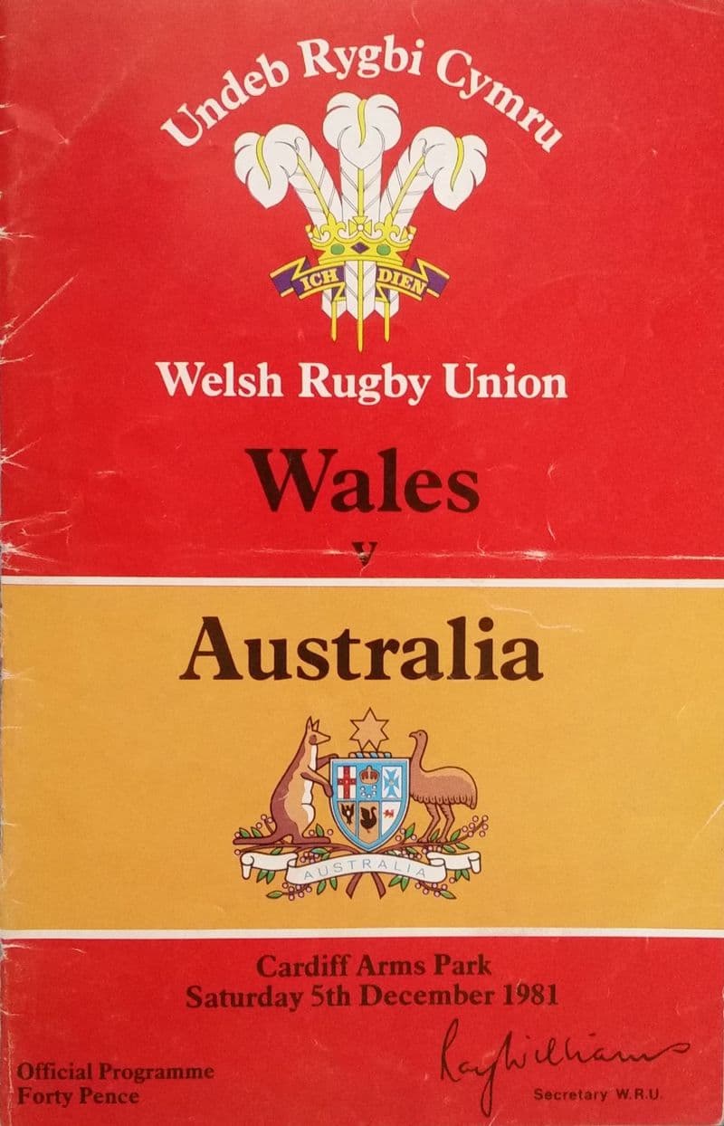 Wales v Australia (1981, 5th Dec)