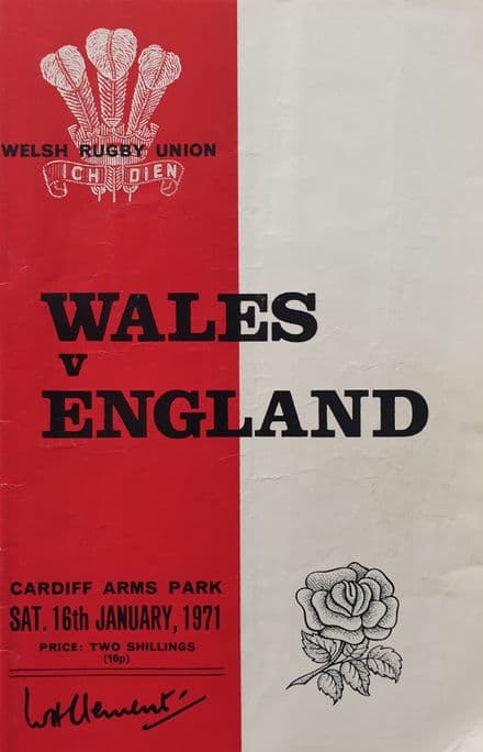 Wales v England (1971, 16th Jan)