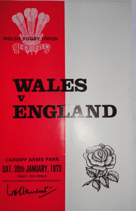Wales v England (1973, 20th Jan)