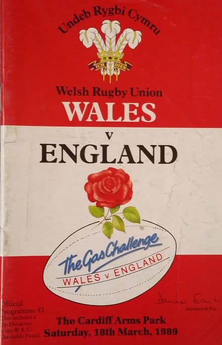Wales v England (1989, Mar 18th)