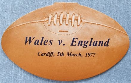 Wales v England After-Match Dinner Menu (1977, Mar 5th)