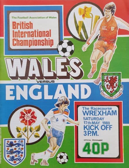 Wales v England, British Home Championships (1980, May 17th)
