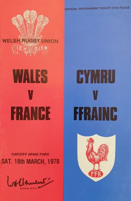 Wales v France (1978, Mar 18th)