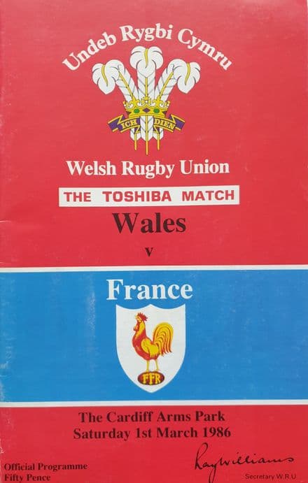 Wales v France (1986, 1st Mar)