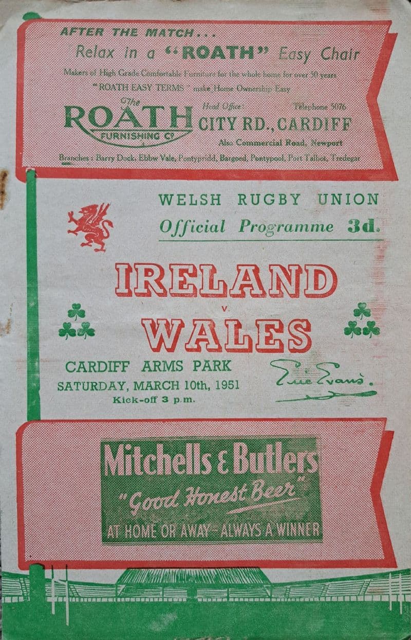 Wales v Ireland (1951, Mar 10th)