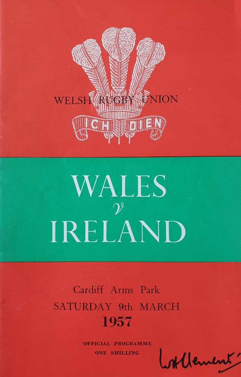 Wales v Ireland (1957, 9th Mar) Good Copy