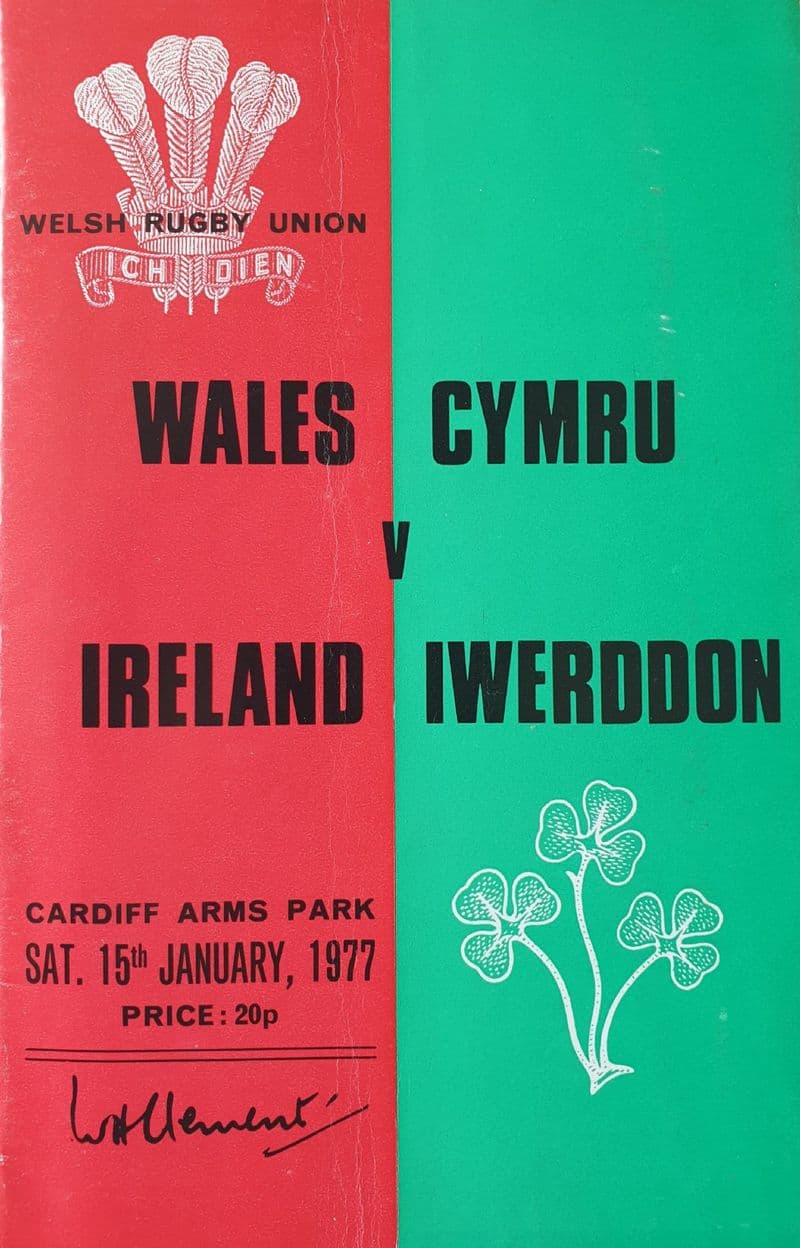 Wales v Ireland (1977, 15th Jan)