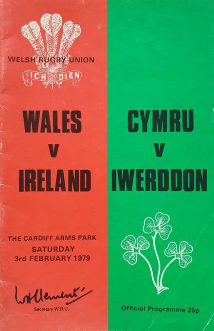 Wales v Ireland (1979, Feb 3rd)