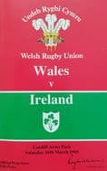 Wales v Ireland (1985, Mar 16th) & Ticket