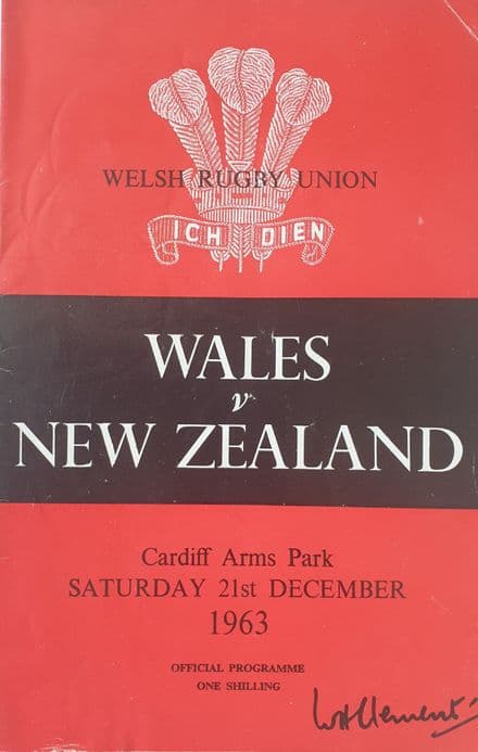 Wales v New Zealand (1963, 21st Dec)