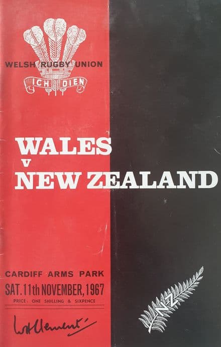 Wales v New Zealand (1967, 11th Nov)