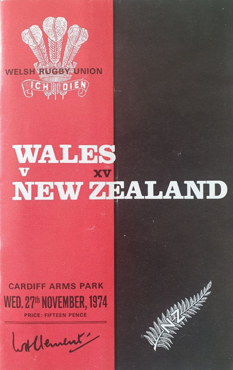 Wales v New Zealand (1974, Nov 27th)