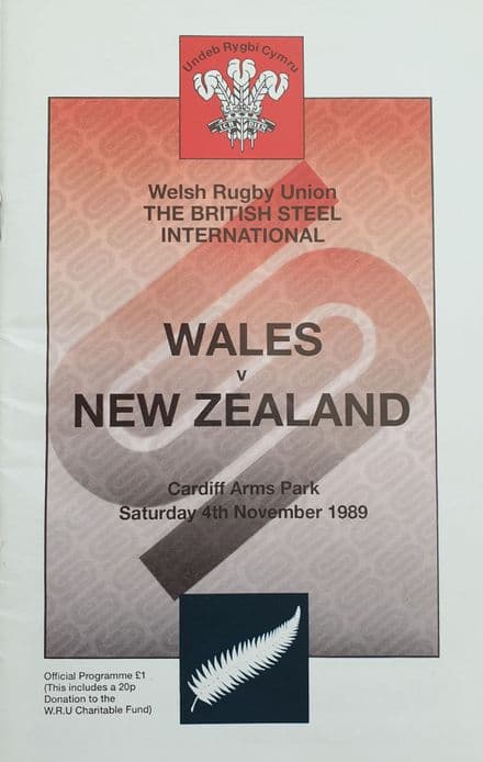 Wales v New Zealand (1989, Nov 4th)