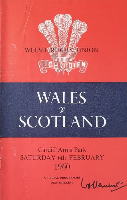 Wales v Scotland (1960, 6th Feb)