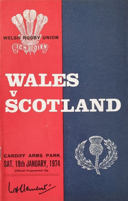 Wales v Scotland (1974, 19th Jan)