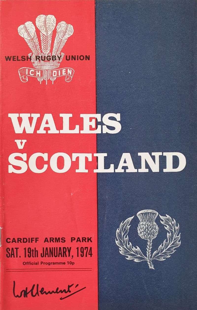 Wales v Scotland (1974, 19th Jan)