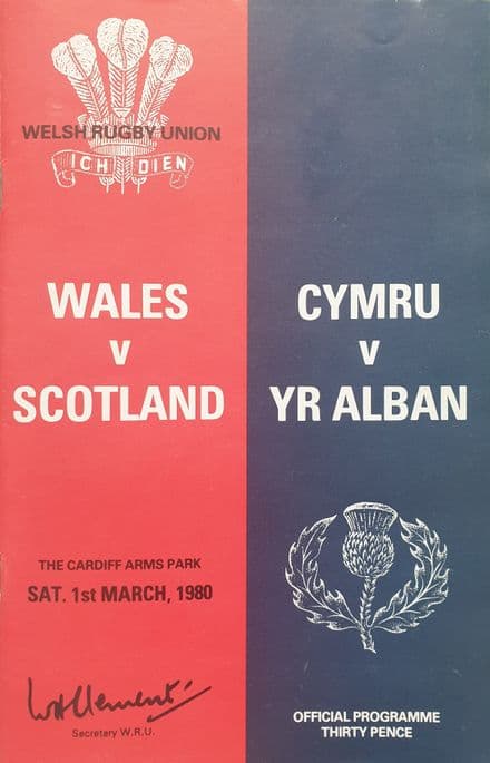 Wales v Scotland (1980, 1st Mar)