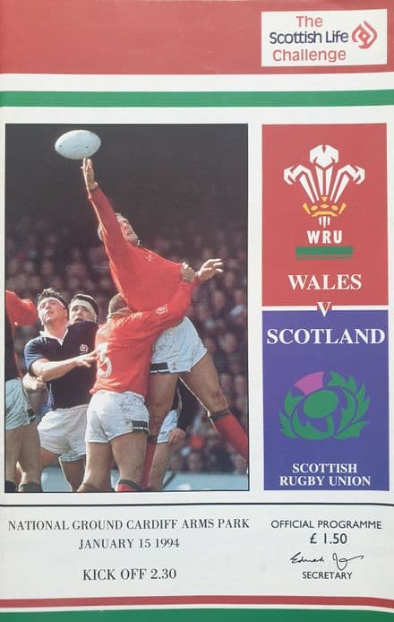 Wales v Scotland (1994, 15th Jan)