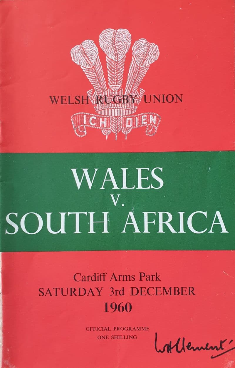 Wales v South Africa (1960, 3rd Dec)