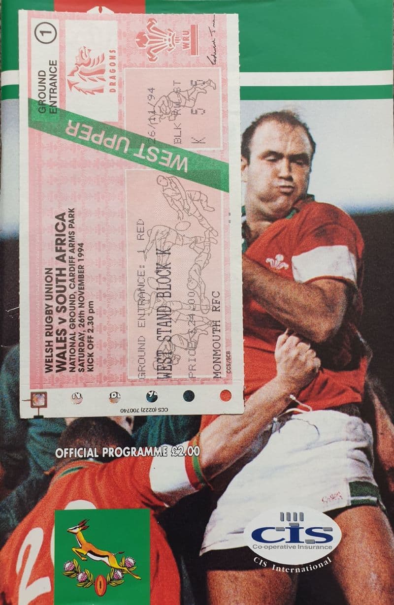 Wales v South Africa (1994, Nov 26th)