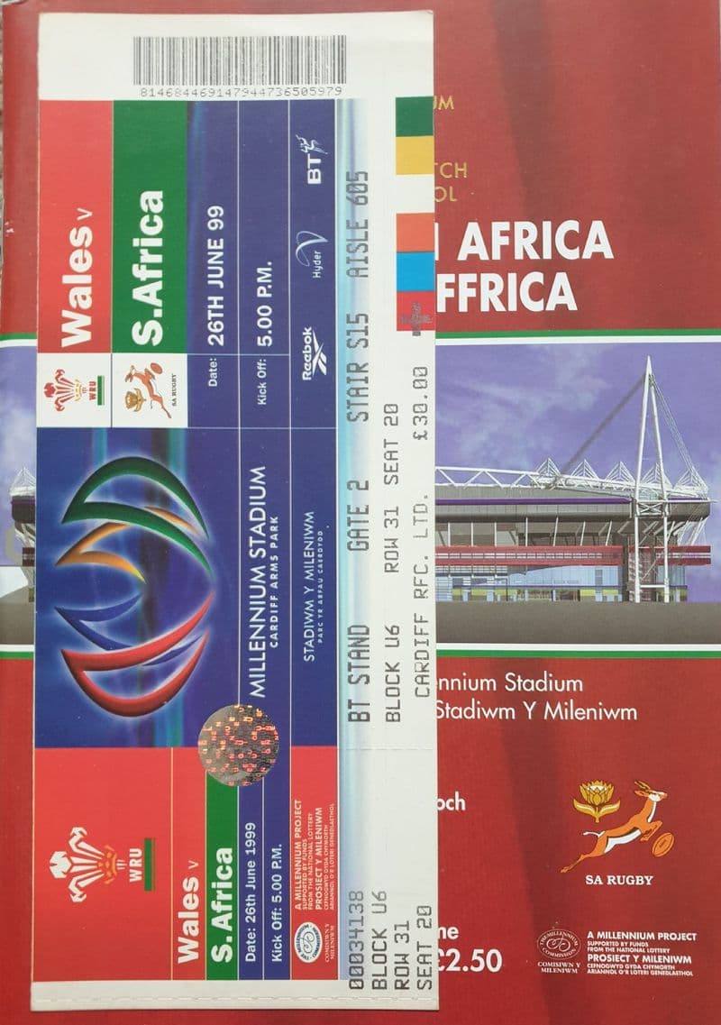 Wales v South Africa (1999, Jun 26th)