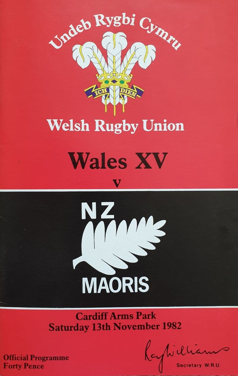 Wales XV v NZ Maoris (1982, Nov 13th)