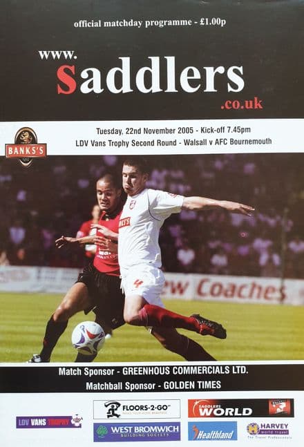Walsall v AFC Bournemouth, LDV Vans (2005, Nov 22nd)