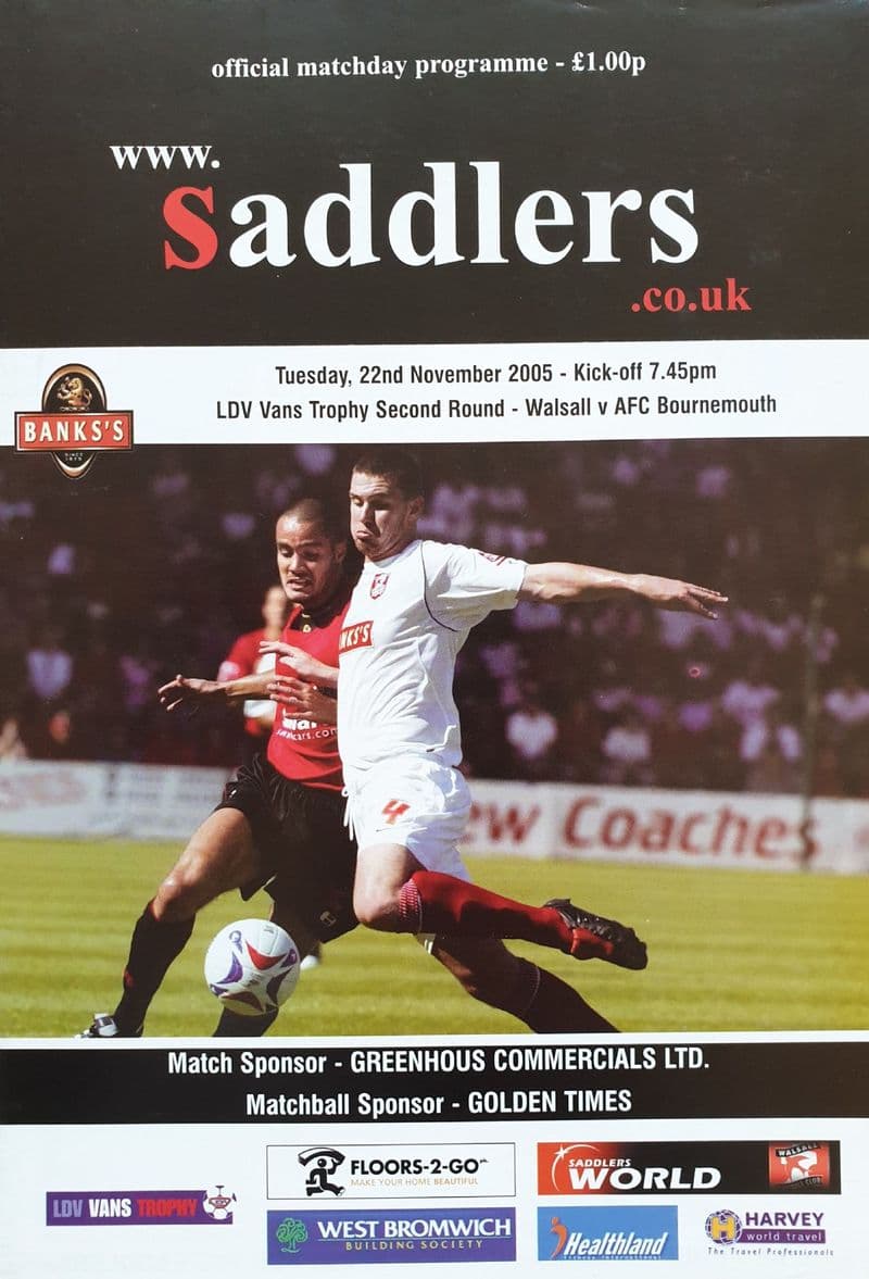 Walsall v AFC Bournemouth, LDV Vans (2005, Nov 22nd)
