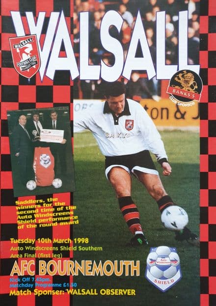 Walsall v Bournemouth, Auto Windscreens Shield (1998 Mar 10th)