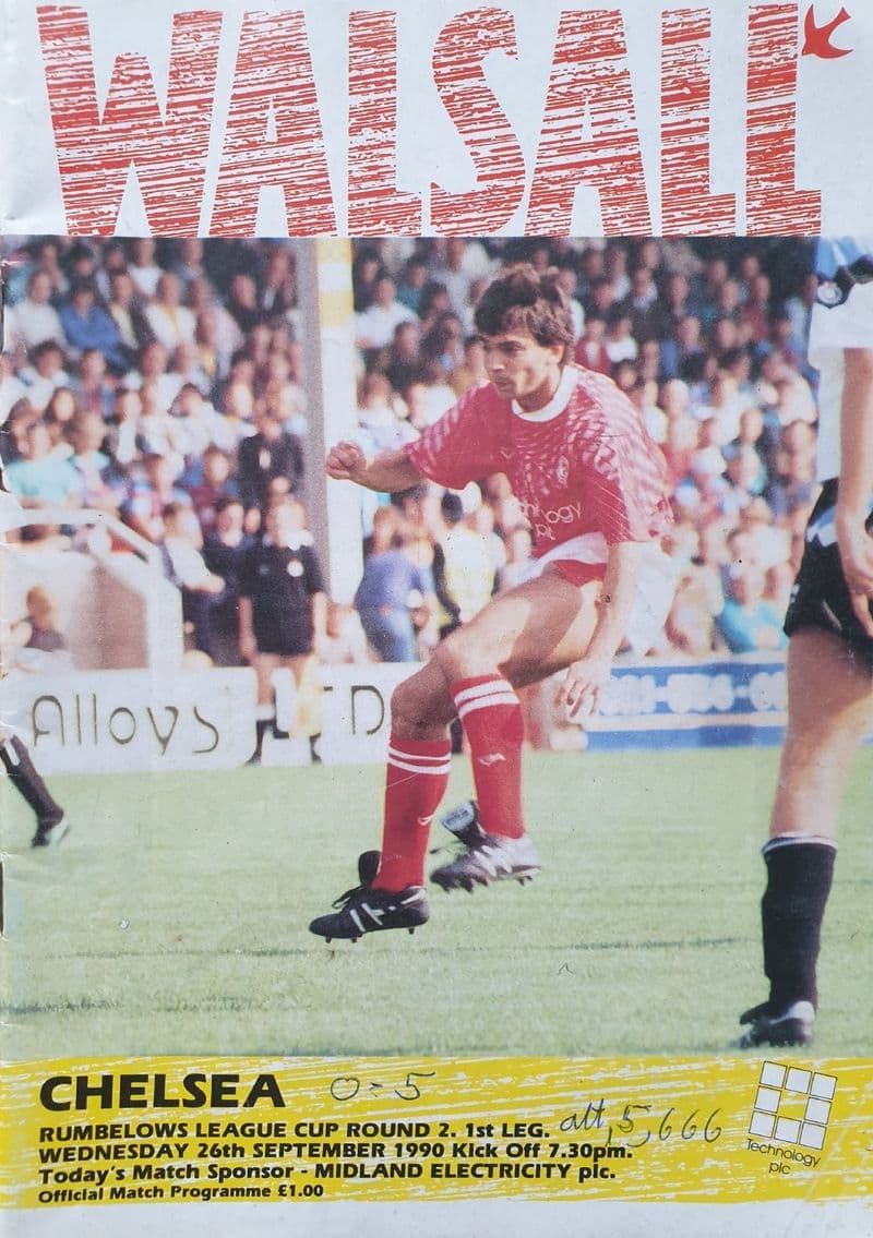 Walsall v Chelsea, Lge Cup (1990, Sep 26th)