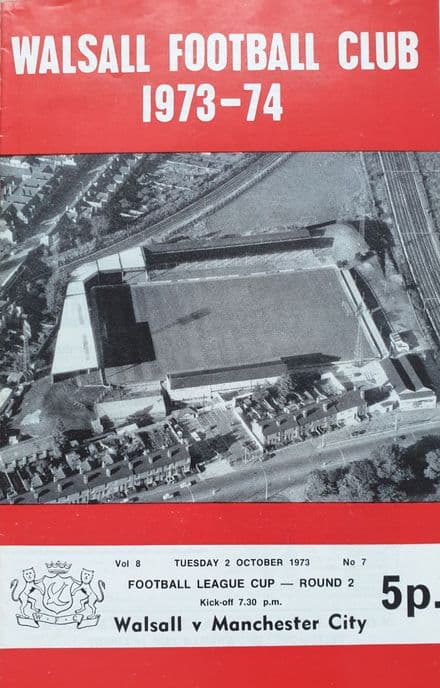 Walsall v Manchester City, Lge Cup (1973, Oct 2nd)