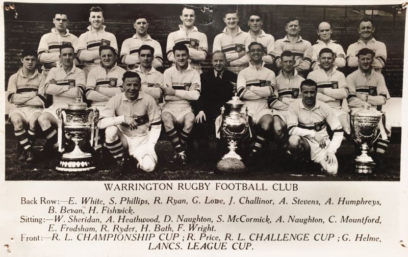 Warrington RFC Photo Card (1950s)