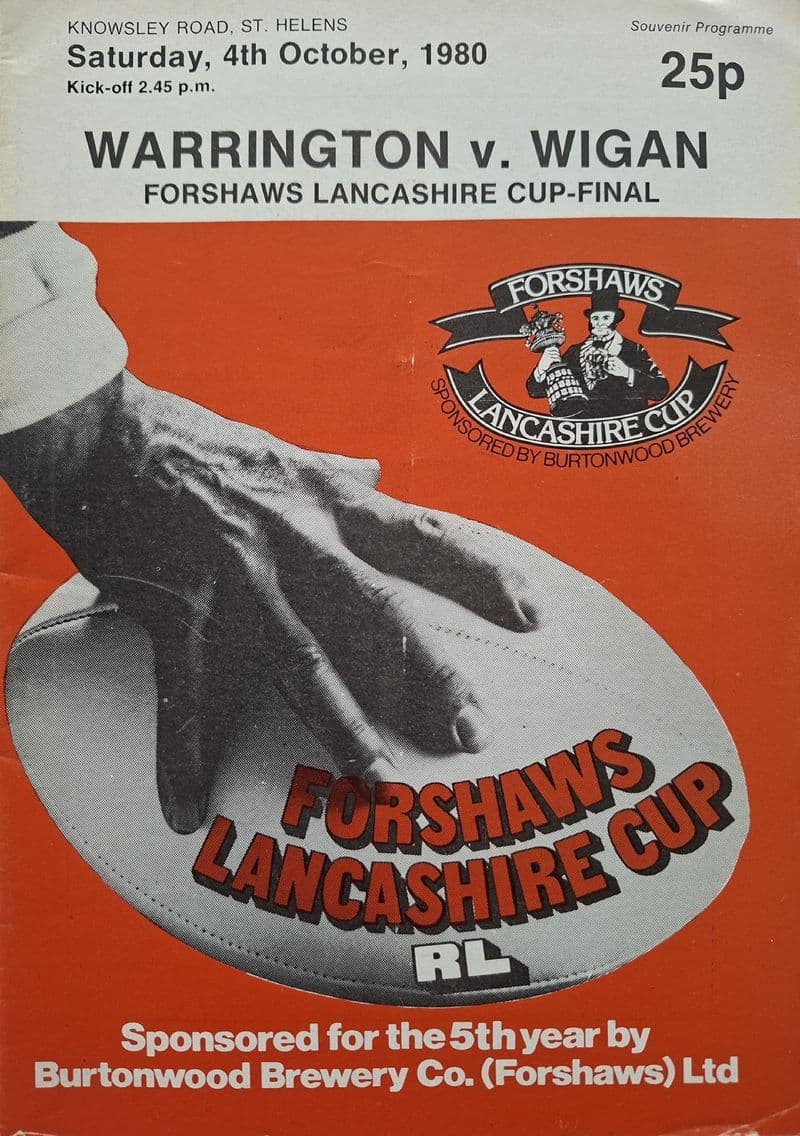 Warrington v Wigan, Lancs Cup F (1980, Oct 4th)