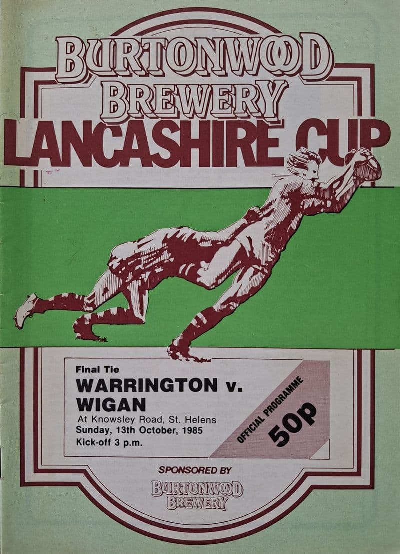 Warrington v Wigan, Lancs Cup F (1985, Oct 13th)