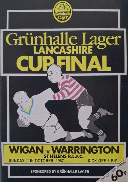Warrington v Wigan, Lancs Cup F (1987, Oct 11th) Good Copy