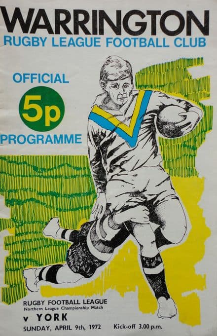Warrington v York (1972, April 9th)