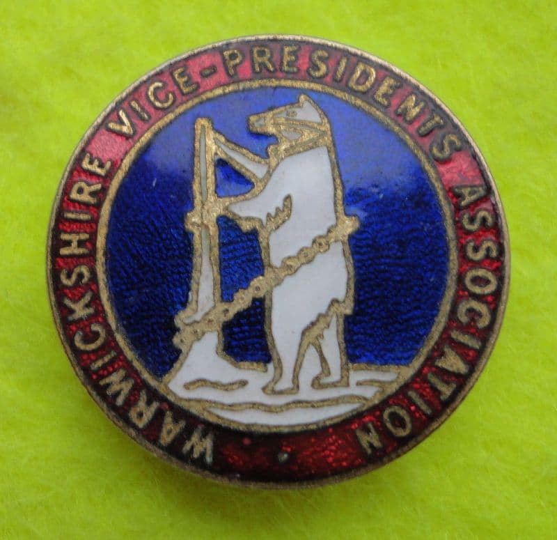 Warwickshire VPA Enamel Pin Badge