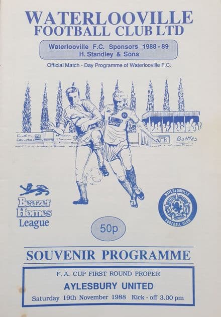 Waterlooville v Aylesbury, FA Cup Rnd 1 (1988, Nov 19th)