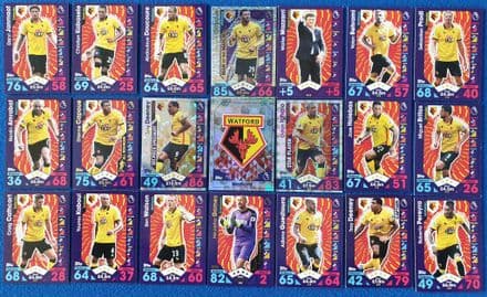 Watford, Match Attax Cards x 22 (2016-17)