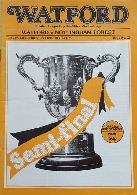 Watford v Nottingham Forest, League Cup SF (1979, Jan 23rd)