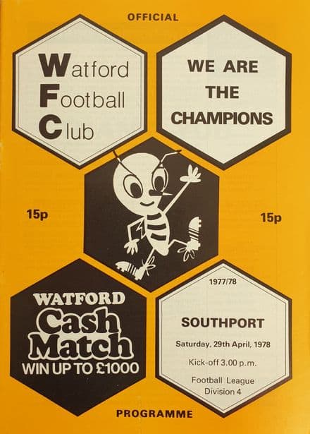 Watford v Southport, Div 4 (1978, Apr 29th)