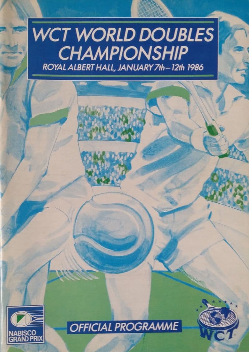 WCT World Doubles Championship Programme (1986 Jan 7th-12th) SIGNED